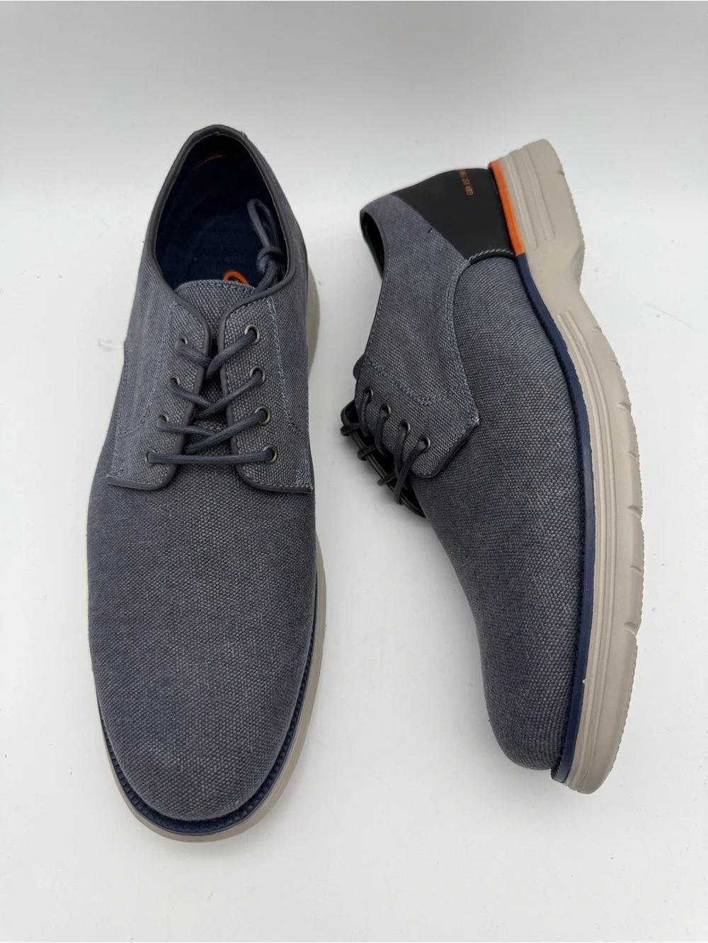 BRAND NEW Mens Navy GBX Hammon Fabric Oxford Shoes Men’s Size US 9.5